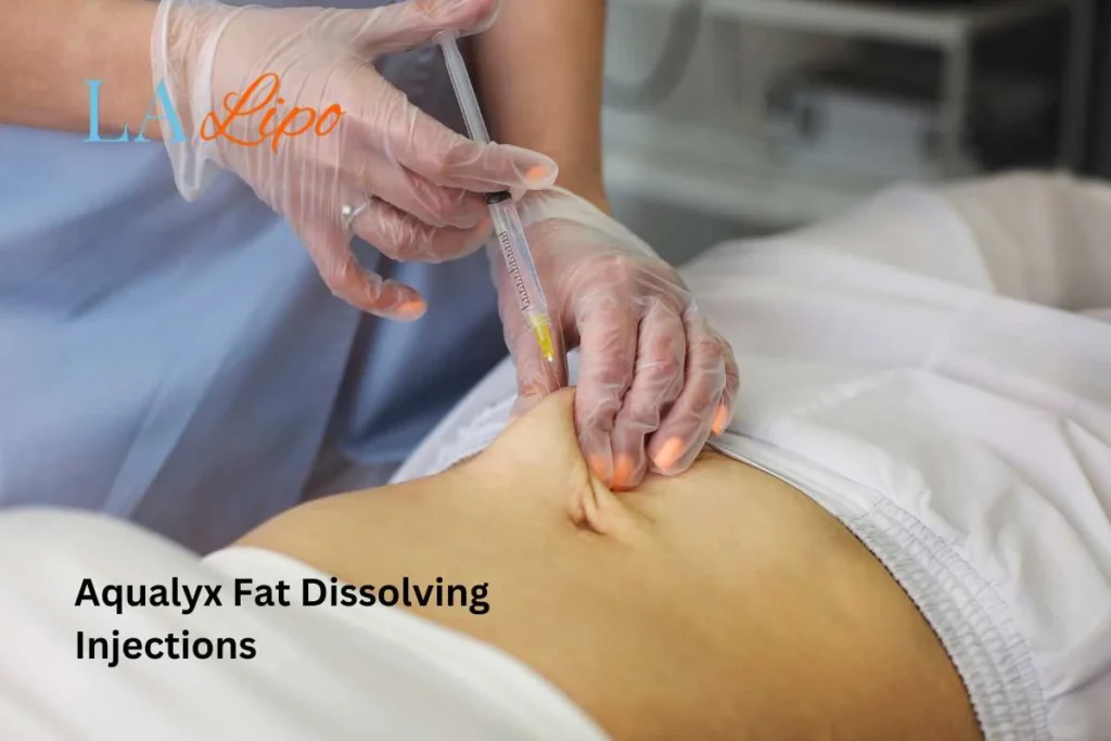 woman having fat dissolving injections Greater London (Barking and Dagenham) in the stomach