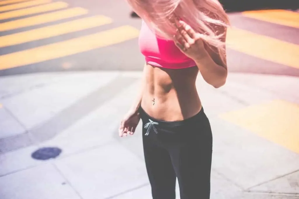 Woman with toned stomach after LA-EMS Body Sculpting Treatment Greater London (Barking and Dagenham)