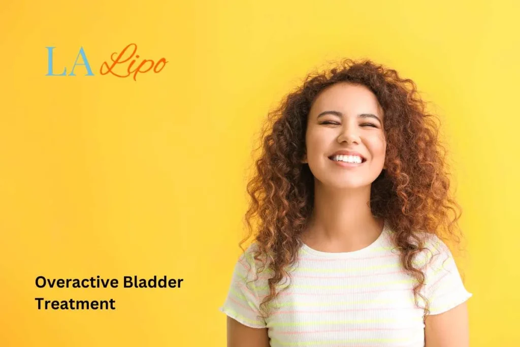 woman smiling about overactive bladder treatment Greater London (Barking and Dagenham) solutions