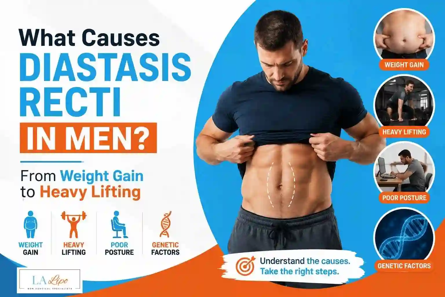 What Causes Diastasis Recti in Men? From Weight Gain to Heavy Lifting Greater London (Barking and Dagenham)